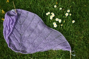icarus shawl in progress