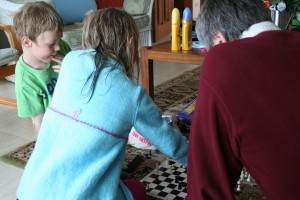 cardigan playing chess